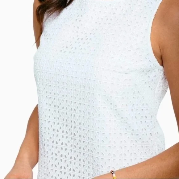 SOUTHERN TIDE BOHO HAZEL EYELET BEACH DRESS ROMANTIC CLEAN GIRL SIZE 2 - Picture 3 of 12